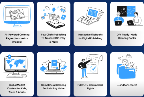 ColorBooks AI 25,000+ done-for-you coloring books with PLR rights