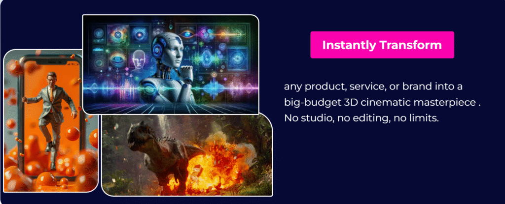 CineFX AI creating Hollywood-style cinematic video with AI