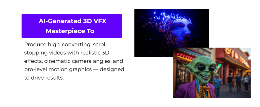 AI cinematic video created using CineFX AI software