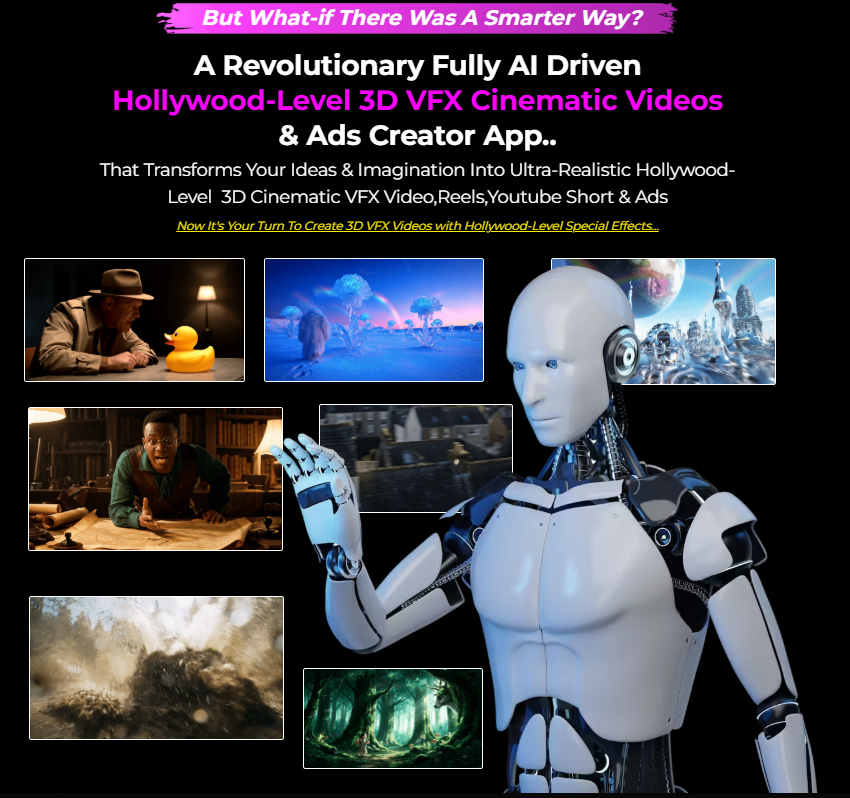 CineFX AI marketing video creation platform